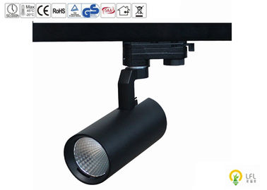 CRI 97 Black LED Track Spotlights Untuk Ruang Komersial Yang Berbeda 50W 5000lm