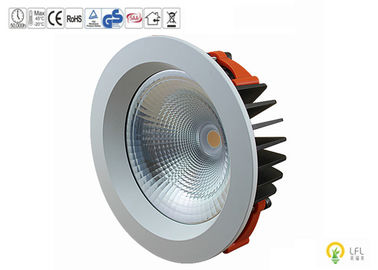 White Gimble Komersial LED Downlight Untuk Shoppng Mall 100lm / W 30W 3300lm