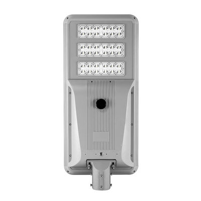 Lampu LED Luar Ruangan Komersial 200lm / W Lampu Jalan Surya dengan Panel Monokristalin Pilihan Daya yang Dapat Dikustomisasi