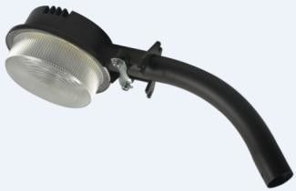 Pencahayaan eksterior LED Aluminium yang diperpanjang yang dipasang dengan sensor gelombang mikro dan sel foto
